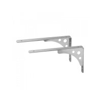 2x Design Edelstahl Regalwinkel Regalträger Regalhalter Regal Wandregal D