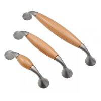 Holzgriffe Holzknopf Holz Möbelgriff Knopf Schubladengriff Möbelgriffe Natur 128mm
