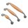 Holzgriffe Holzknopf Holz Möbelgriff Knopf Schubladengriff Möbelgriffe Natur 128mm