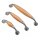 Holzgriffe Holzknopf Holz Möbelgriff Knopf Schubladengriff Möbelgriffe Natur 128mm