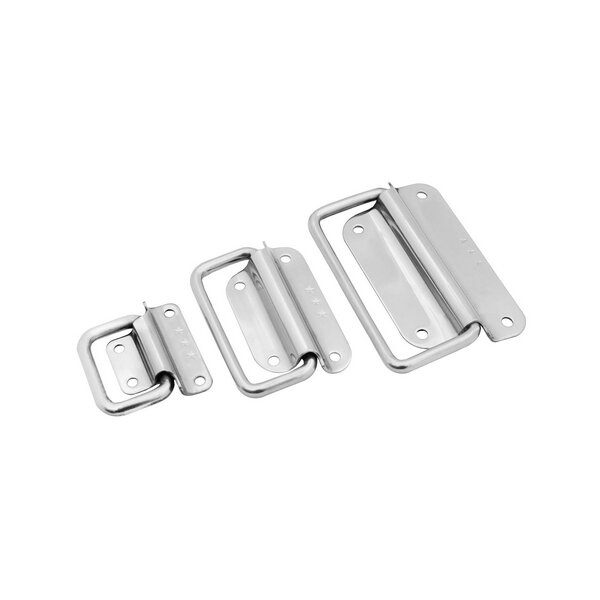 2x Edelstahl Kistengriff Klappgriffe Tragegriffe Kistengriffe Boxengriff Kiste 50 mm