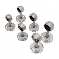 Edelstahl Wandhalter Gardinenstange Vorhangstange Vorhang Kleiderständer 3-09 22mm Mittelstück (1x)
