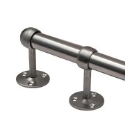 Edelstahl Wandhalter Gardinenstange Vorhangstange Vorhang Kleiderständer 3-09 22mm Mittelstück (1x)