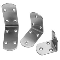 Edelstahl Winkelverbinder Lochwinkel Verbinder Holzverbinder Regalhalter Halter 85x85x38mm