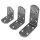 Edelstahl Winkelverbinder Lochwinkel Verbinder Holzverbinder Regalhalter Halter 85x85x38mm