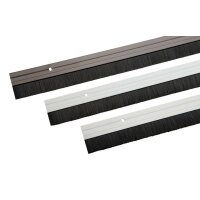 Türbodendichtung aus Aluminium mit  Bürstendichtung Ohne Klebeband Farbe Gold