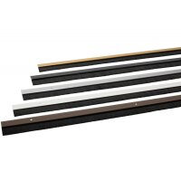 Türbodendichtung aus Aluminium mit  Bürstendichtung Ohne Klebeband Farbe Gold