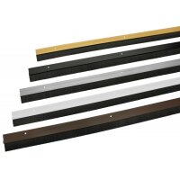Türbodendichtung aus Aluminium mit  Bürstendichtung Ohne Klebeband Farbe Gold
