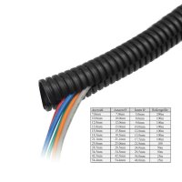 Wellrohr mit Schlitz Schutzrohr Kabelschutz Schutzschlauch geschlitzt Meterware Ø10,0mm