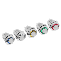 Taster oder Schalter 12V mit LED Beleuchtung in 5 Farben & 2 Größen zum auswählbar