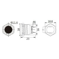Kontrollleuchte  Leuchtmelder Signallampe Signalleuchte Warnlampe  12V KFZ LED 16mm  Orange